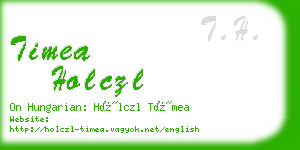 timea holczl business card